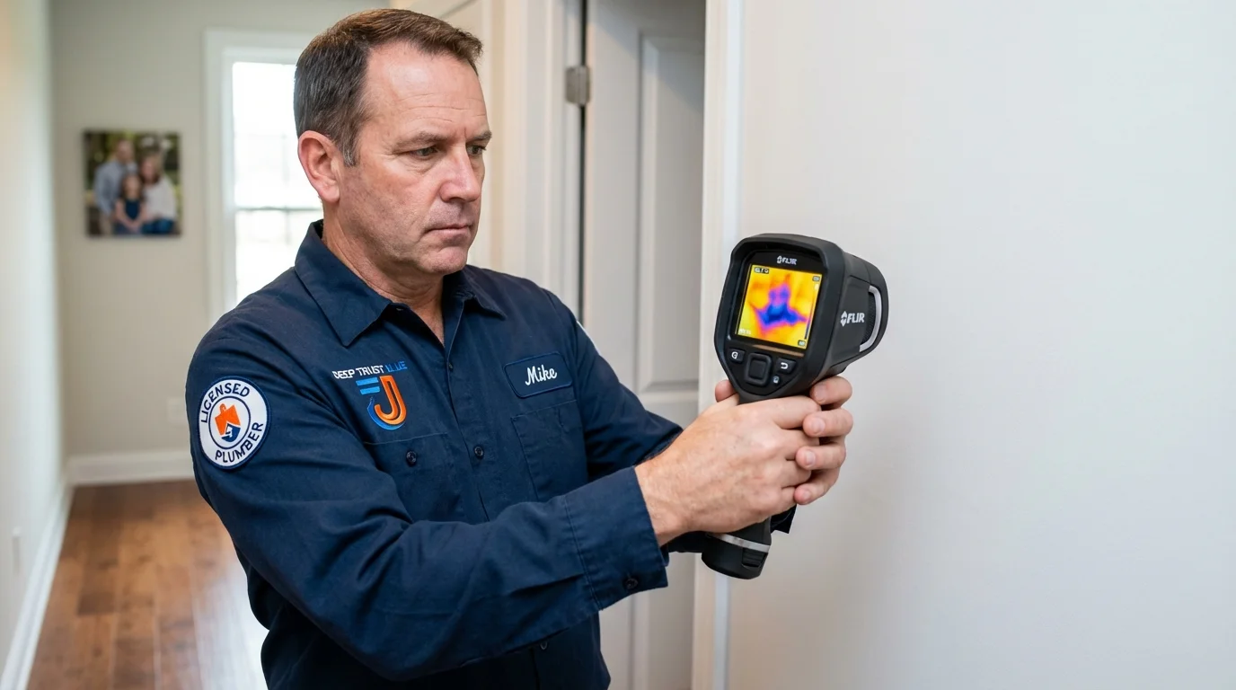 Thermal imaging leak detection by Johns Plumbing LLC in Standish